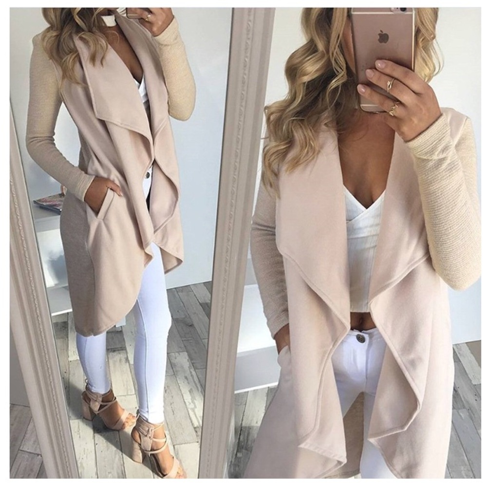 Apricot Long Knit Cardigan XL